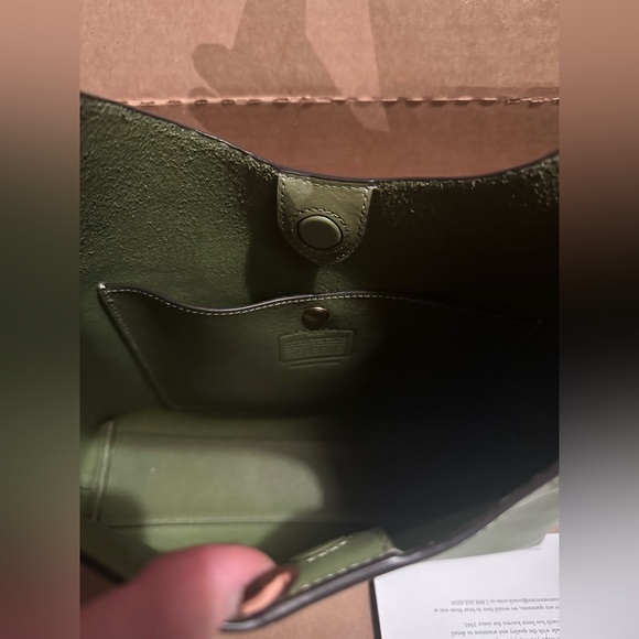 Coach Brooklyn Shoulder Bag 28 - Dark Lime - Picture 9 of 9